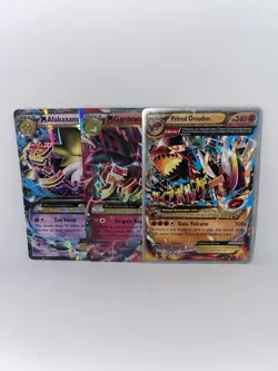 Pokemon Mega EX Holo Full Art Card Lot - M Alakazam, M Gardevoir, Primal Groudon - Image 1