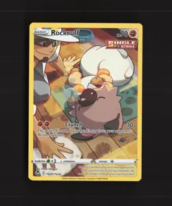 Rockruff TG07/TG30 Silver Tempest Full Art Ultra Rare Holo Pokemon Card NM - Image 1