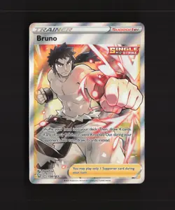 Bruno 158/163 Battle Styles Full Art Ultra Rare Holo Pokemon Card NM - Image 1