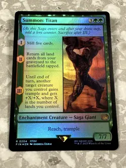 Summon: Titan #204 FOIL MTG Final Fantasy FIN NM X1 - Image 1