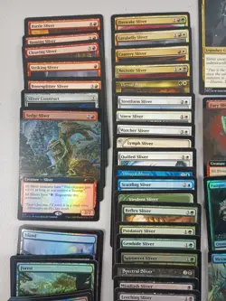 Magic 100 Cmdr Deck Sliver Hivelord 5 Color Indestructibe Board Wipes RTP MTG - Image 5
