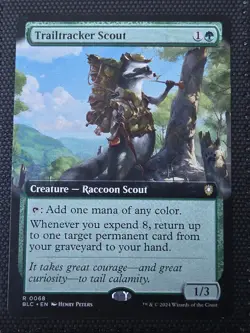 Trailtracker Scout (Extended Art) X1 BLC MTG Bloomburrow Commander B1 - Image 1