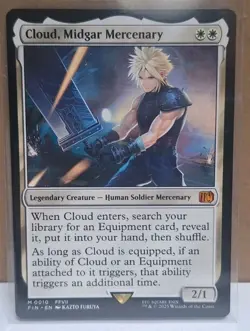MTG - Cloud, Midgar Mercenary - Legendary Creature - FIN #10 - Mythic - NM - Image 1