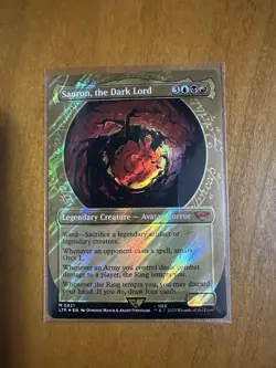 Sauron, the Dark Lord 0821 Surge Foil NM Pack Fresh Showcase LTR - Image 1