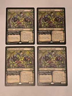 4x Mosswood Dreadknight - Showcase - Wilds of Eldraine - Near Mint - MTG - Image 1