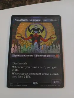 MTG Sheoldred, the Apocalypse Showcase, NM-Mint, English, Textured Foil, DMU - Image 1