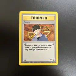 Brock 98/132 Pokemon Trading Card Game Gym Heroes Non Holo Rare NM - Image 1