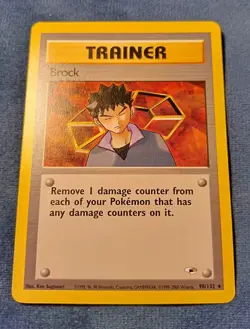 Brock 98/132 Gym Challenge Heroes Pokemon Wizards Of The Coast Rare Nm - Image 1