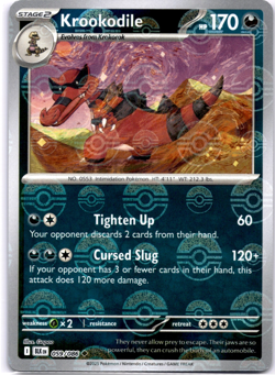 Pokemon TCG Krookodile Poke Ball 059/086 Black Bolt Holo Rare Near Mint - Image 1