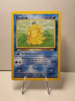 Psyduck 65/82 Team Rocket 1st Edition Regular Pokemon LP Vintage - Image 1