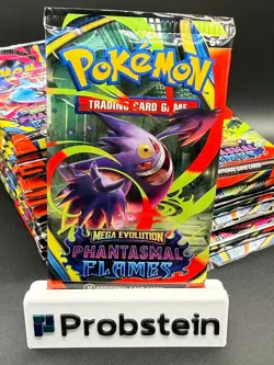 Pokemon TCG Mega Evolution Phantasmal Flames Booster Pack Lot Of 30 SEALED PACKS - Image 2