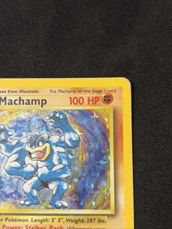 Machamp 1st Edition Holo Foil 1999 Nintendo Pokemon Base Set Card #8/102 TCG - Image 3