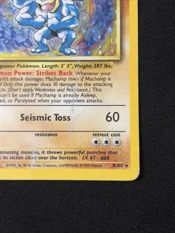 Machamp 1st Edition Holo Foil 1999 Nintendo Pokemon Base Set Card #8/102 TCG - Image 4