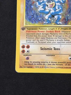 Machamp 1st Edition Holo Foil 1999 Nintendo Pokemon Base Set Card #8/102 TCG - Image 5