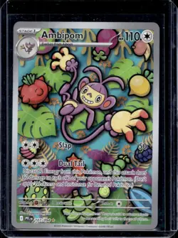 2025 Pokemon Phantasmal Flames Ambipom Illustration Rare #107/094 - Image 1