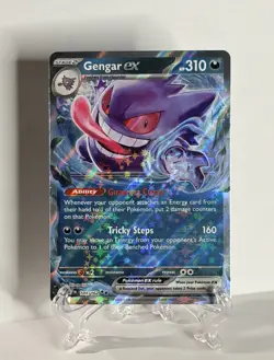 Gengar ex 104/162 Double Rare SV05: Temporal Forces NM Pokemon - Image 1