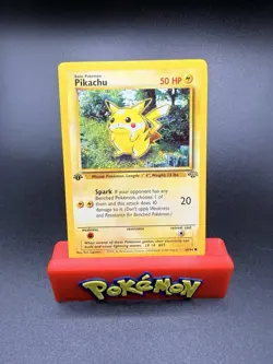 Pikachu #60 / 64 1st Edition Jungle - NM - Pokemon 1999 TCG WOTC Vintage - Image 1