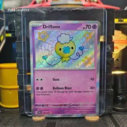 Drifloon Shiny Paldean Fates Ultra Rare Pokemon TCG 155/091 Scarlet & Violet - Image 1
