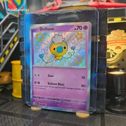 Drifloon Shiny Paldean Fates Ultra Rare Pokemon TCG 155/091 Scarlet & Violet - Image 2