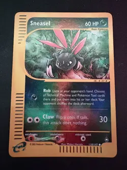 Sneasel 110/147 Aquapolis Reverse Holo Pokemon TCG E Reader WOTC NM - Image 4