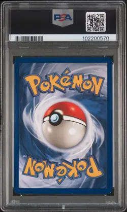 1999 POKEMON FOSSIL #4 DRAGONITE-HOLO PSA 7 - Image 2