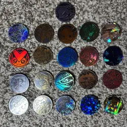 Pokemon TCG Holographic Coins - Lot Of 21x - Lugia & More - Image 1