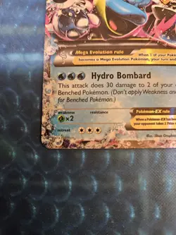 Pokemon M Blastoise EX 30/146 XY Base Set Extended Art Ultra Rare Holo (HP) - Image 5