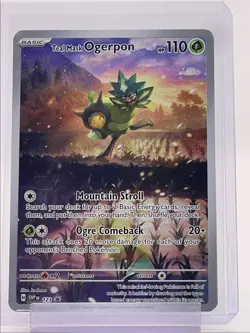 TEAL MASK OGERPON 2024 POKEMON SCARLET VIOLET BLACK STAR PROMO #123 Q4339 - Image 1