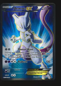 2015 Pokemon Mewtwo EX - 157/162 - Full Art Ultra Rare Breakthrough NM OR BETTER - Image 1
