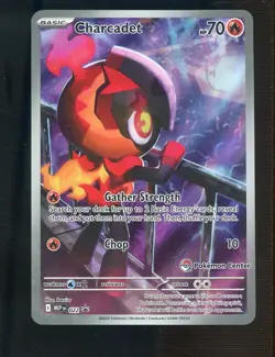 #2 2025 Pokemon Center Stamped BSP Phantasmal Flames ETB Full Art #022 Charcadet - Image 1