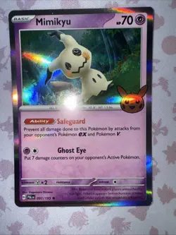 Mimikyu 097/193 Halloween 2023 Trick or Trade Holo Rare Pokemon TCG - NM - Image 1