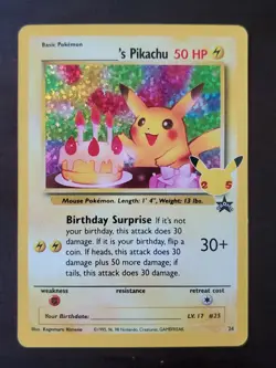 Pokemon Pikachu Birthday Promo Celebrations 25th Anniversary - Image 1