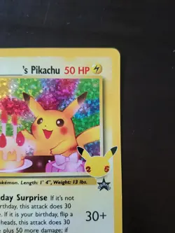 Pokemon Pikachu Birthday Promo Celebrations 25th Anniversary - Image 4