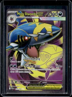 2025 Pokemon Phantasmal Flames Mega Sharpedo ex Ultra Rare #113/094 - Image 1