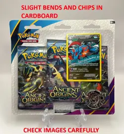 (402977) Pokemon XY Ancient Origins Booster 3-Pack Blister - Factory Sealed - Image 2