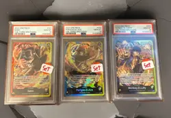 One Piece The Three Brothers ST13-001 Sabo Portgas And Luffy PSA 10 Sequential - Image 1