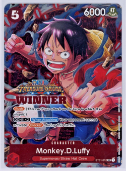 MONKEY D. LUFFY TREASURE CRUISE WINNER PACK VOL.5 FOIL PROMO 2023 NEAR MINT - Image 1