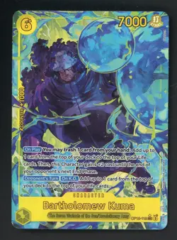 One Piece English OP12-119 Alternate Art Secret Rare Bartholomew Kuma - Image 1