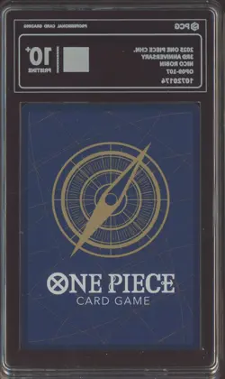 2025 One Piece Chinese OP09-107 3rd Anniversary Nico Robin PCG 10 PRISTINE - Image 2