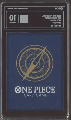 2025 One Piece Chinese OP09-107 3rd Anniversary Nico Robin PCG 10 GEM MINT #1 - Image 2
