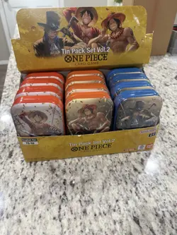 One piece mini tin vol 2 op-13 carrying on his will set of 12 display included - Image 1