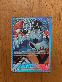 One Piece Op-14 The Azure Sea's Seven Jinbe Alternate Art Leader English - Image 1