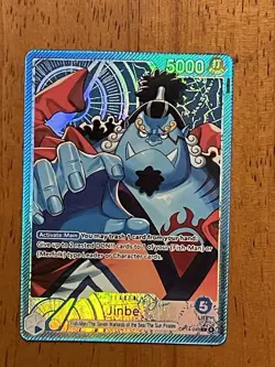 One Piece Op-14 The Azure Sea's Seven Jinbe Alternate Art Leader English - Image 2
