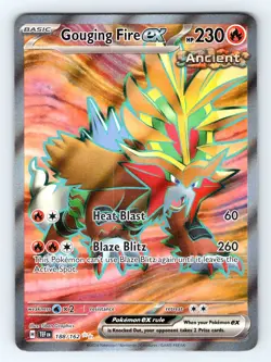 Gouging Fire ex - 188/162 Near Mint SV05: Temporal Forces Pokemon Shipnow - Image 1