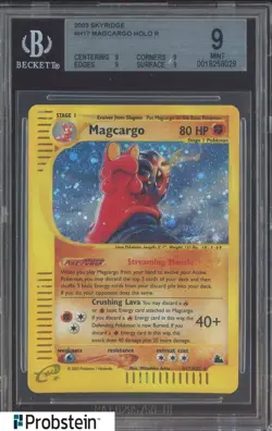 2003 Pokemon Skyridge #H17 Magcargo Holo R BGS 9 MINT - Image 1