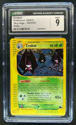 2003 Pokemon Skyridge Crobat Holo #H5/H32 CGC 9 - Image 1