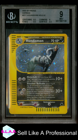 HUNDEMON POKEMON H11/H32 2003 SKYRIDGE HOLO DEUTSCH(GER) BGS 9 - Image 1