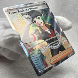 Pokemon Team Rocket's Proton Full Art Holo Ultra Rare 227/182 SV10 Trainer Card - Image 3