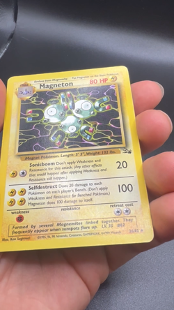 Pokemon 1999 (Vintage) Magneton Fossil #26/62 Non-holo Unlimited Rare LP-MP - Image 2