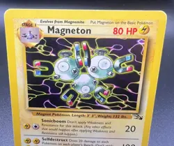 Pokemon 1999 (Vintage) Magneton Fossil #26/62 Non-holo Unlimited Rare LP-MP - Image 3